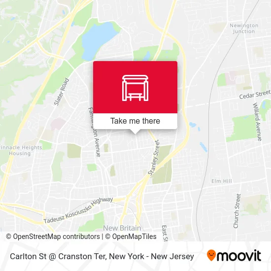 Carlton St @ Cranston Ter map