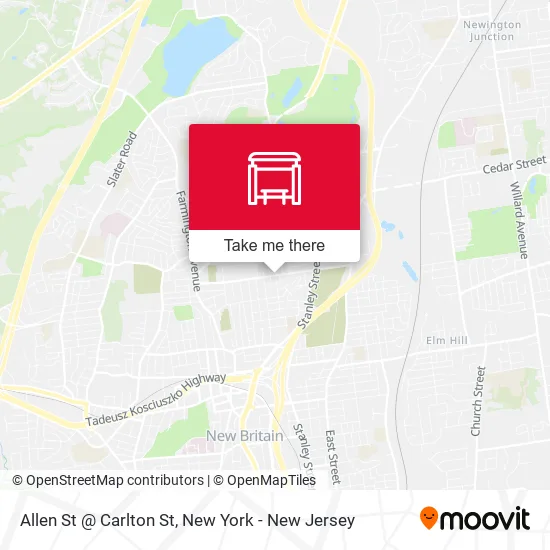 Mapa de Allen St @ Carlton St