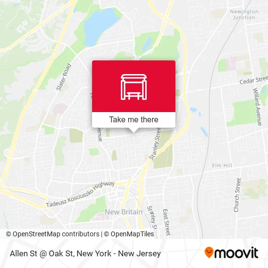 Mapa de Allen St @ Oak St
