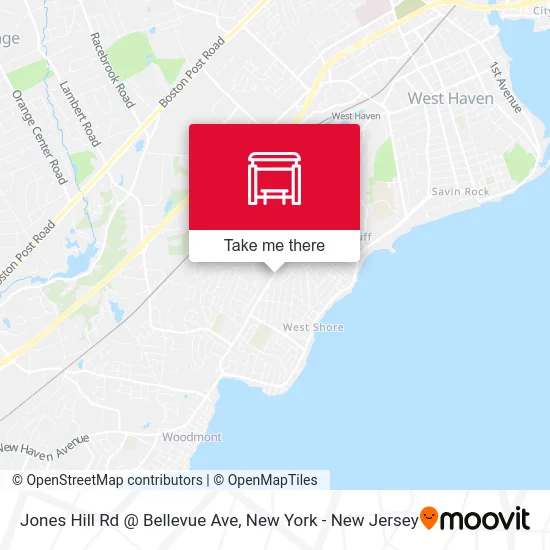 Jones Hill Rd @ Bellevue Ave map