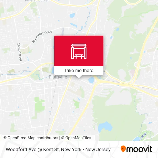 Woodford Ave @ Kent St map