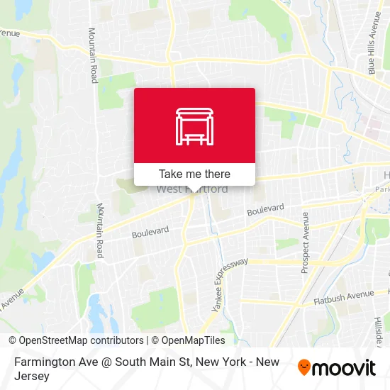 Farmington Ave @ South Main St map