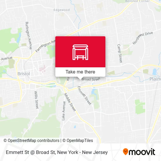 Emmett St @ Broad St map