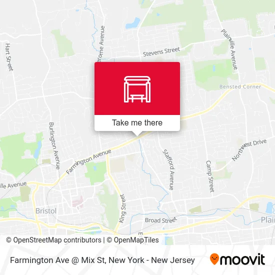 Farmington Ave @ Mix St map