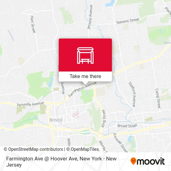 Farmington Ave @ Hoover Ave map