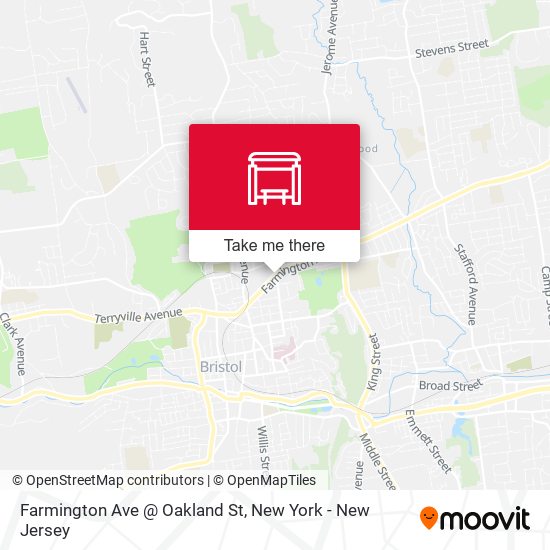 Farmington Ave @ Oakland St map