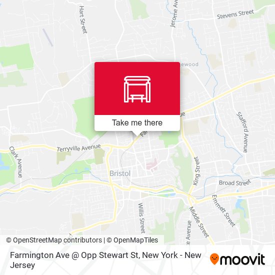 Farmington Ave @ Opp Stewart St map