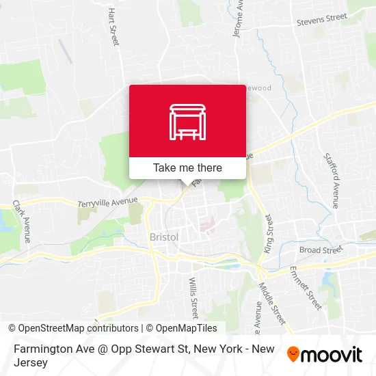 Farmington Ave @ Opp Stewart St map