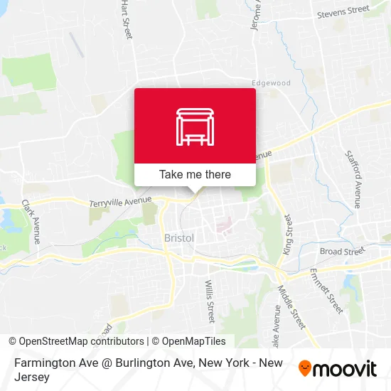 Farmington Ave @ Burlington Ave map