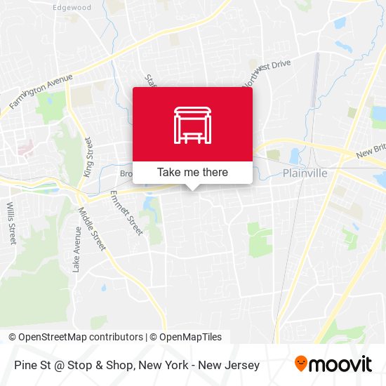 Pine St @ Stop & Shop map