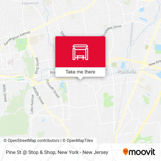 Pine St @ Stop & Shop map