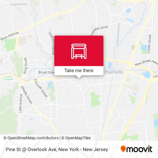 Mapa de Pine St @ Overlook Ave