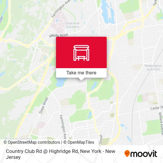 Country Club Rd @ Highridge Rd map