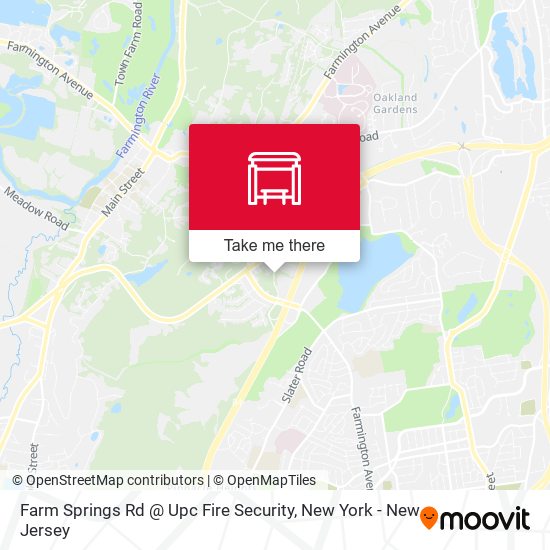 Farm Springs Rd @ Upc Fire Security map