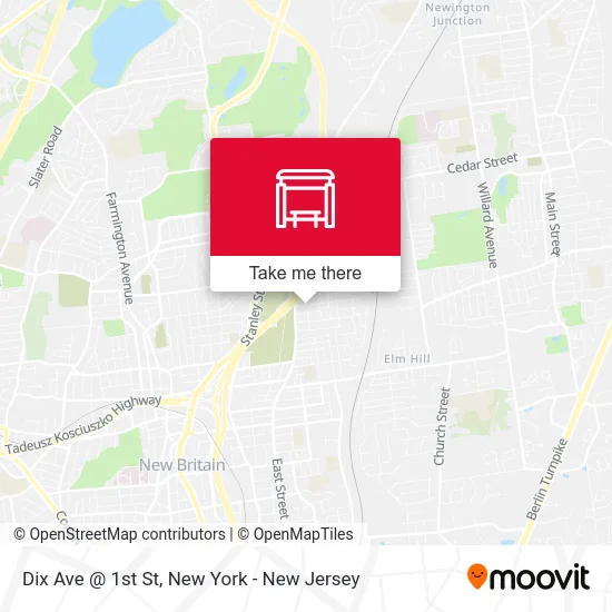 Dix Ave @ 1st St map