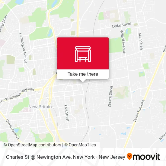 Charles St @ Newington Ave map