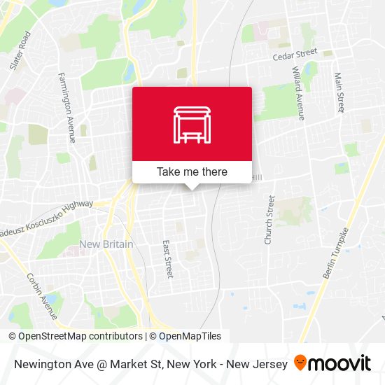 Mapa de Newington Ave @ Market St