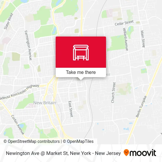 Newington Ave @ Market St map