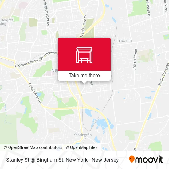 Stanley St @ Bingham St map