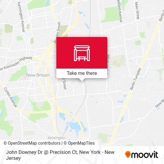 John Downey Dr @ Precision Ct map