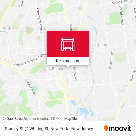 Stanley St @ Whiting St map