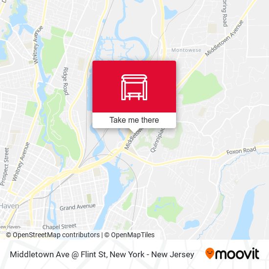 Middletown Ave @ Flint St map