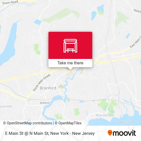 E Main St @ N Main St map