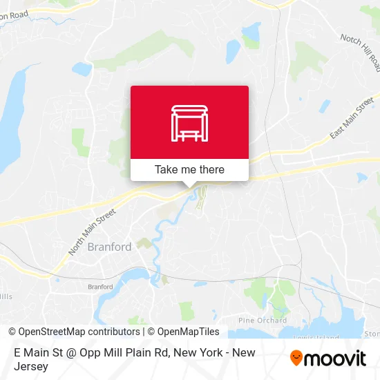 E Main St @ Opp Mill Plain Rd map