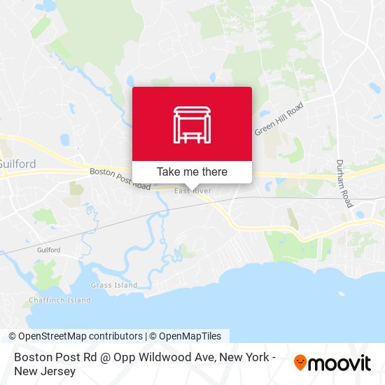 Boston Post Rd @ Opp Wildwood Ave map