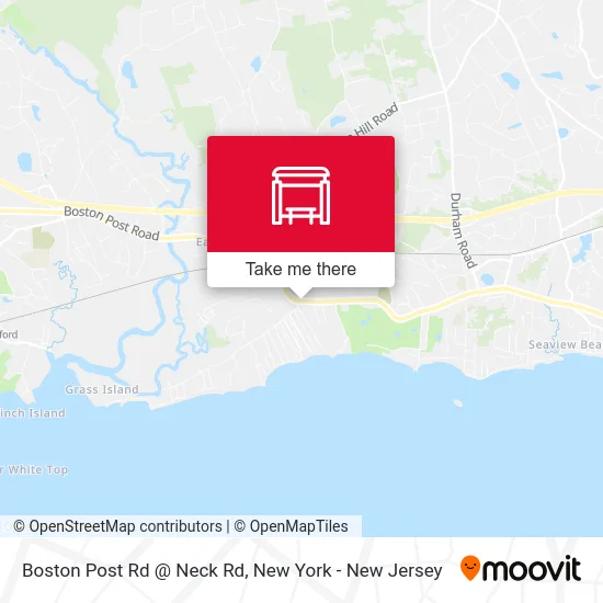 Boston Post Rd @ Neck Rd map