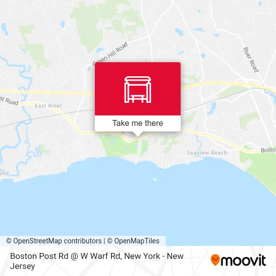 Boston Post Rd @ W Warf Rd map