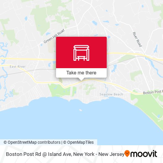 Boston Post Rd @ Island Ave map