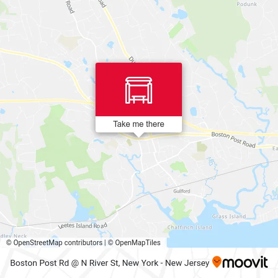 Boston Post Rd @ N River St map
