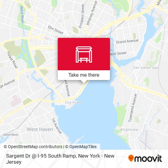 Sargent Dr @ I-95 South Ramp map