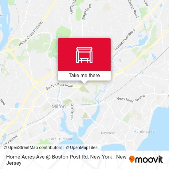 Home Acres Ave @ Boston Post Rd map