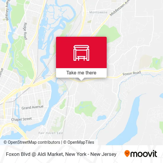 Foxon Blvd @ Aldi Market map