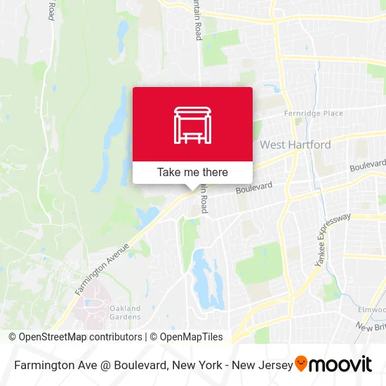 Farmington Ave @ Boulevard map