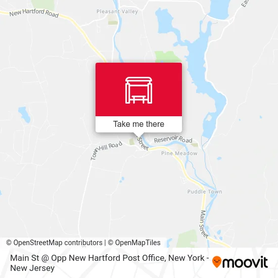 Main St @ Opp New Hartford Post Office map