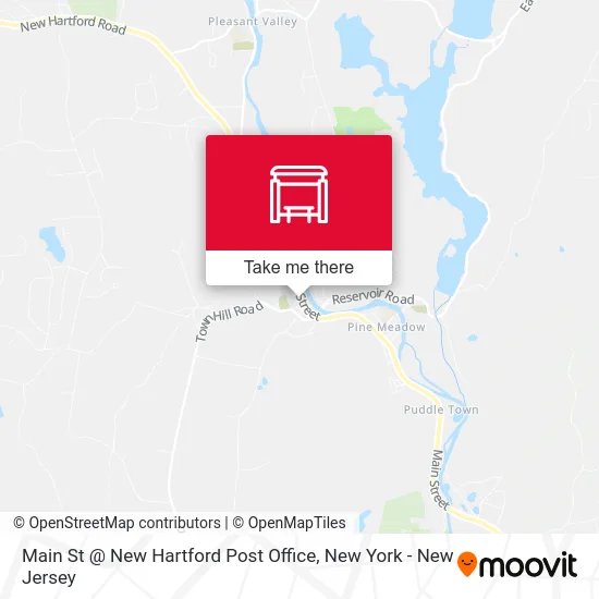 Main St @ New Hartford Post Office map