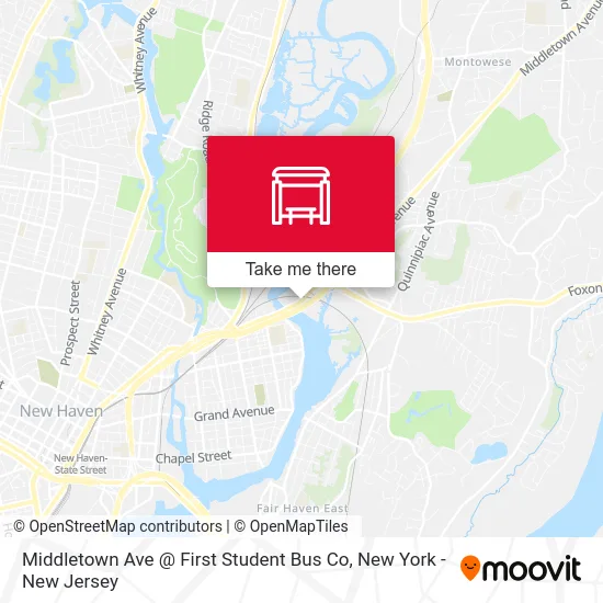 Middletown Ave @ First Student Bus Co map