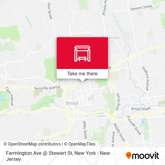 Farmington Ave @ Stewart St map