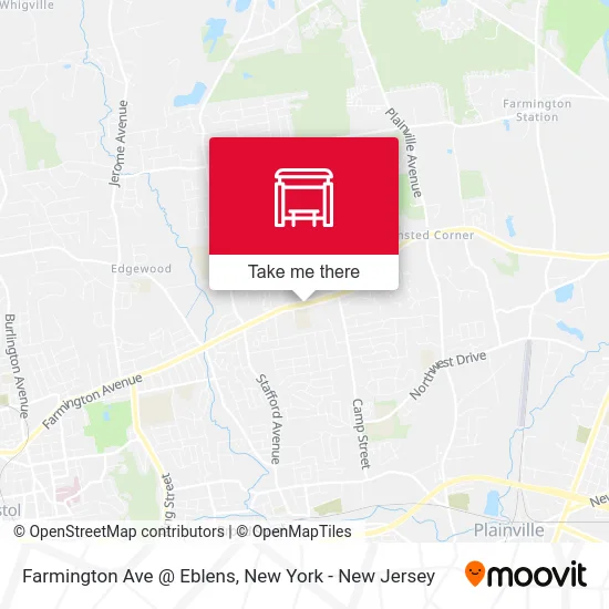 Farmington Ave @ Eblens map