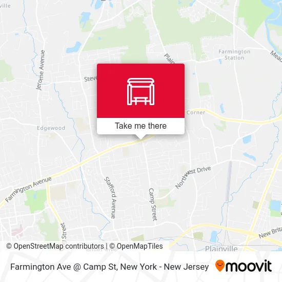 Farmington Ave @ Camp St map