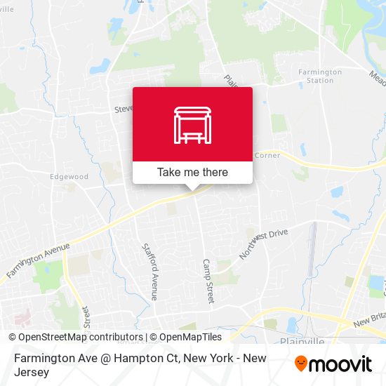 Farmington Ave @ Hampton Ct map