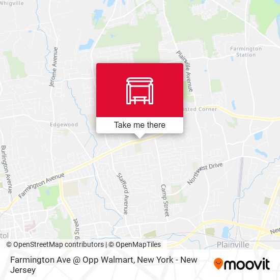 Farmington Ave @ Opp Walmart map