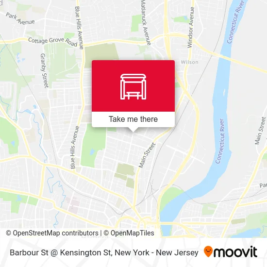 Barbour St @ Kensington St map