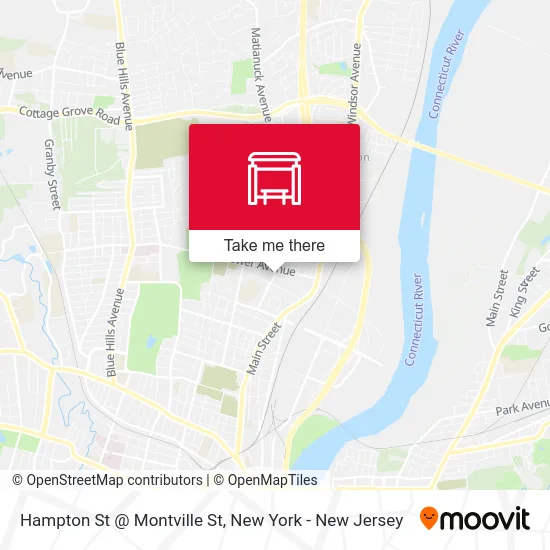 Hampton St @ Montville St map