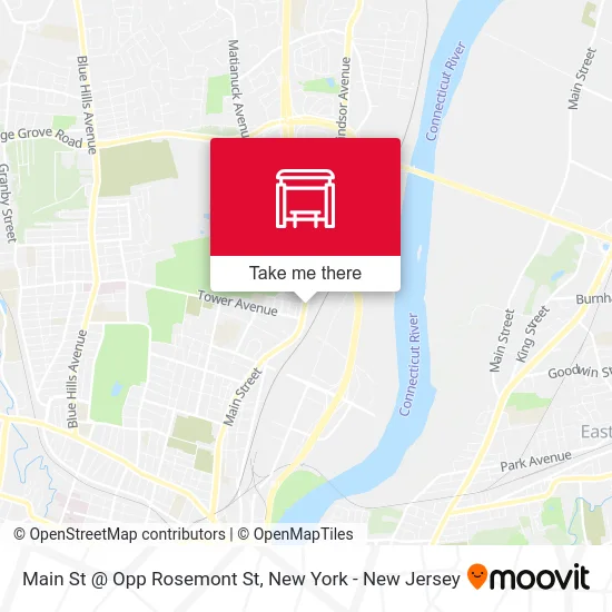 Main St @ Opp Rosemont St map