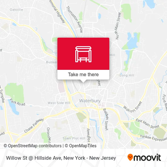 Willow St @ Hillside Ave map