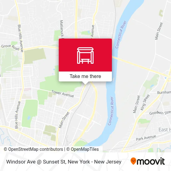 Windsor Ave @ Sunset St map